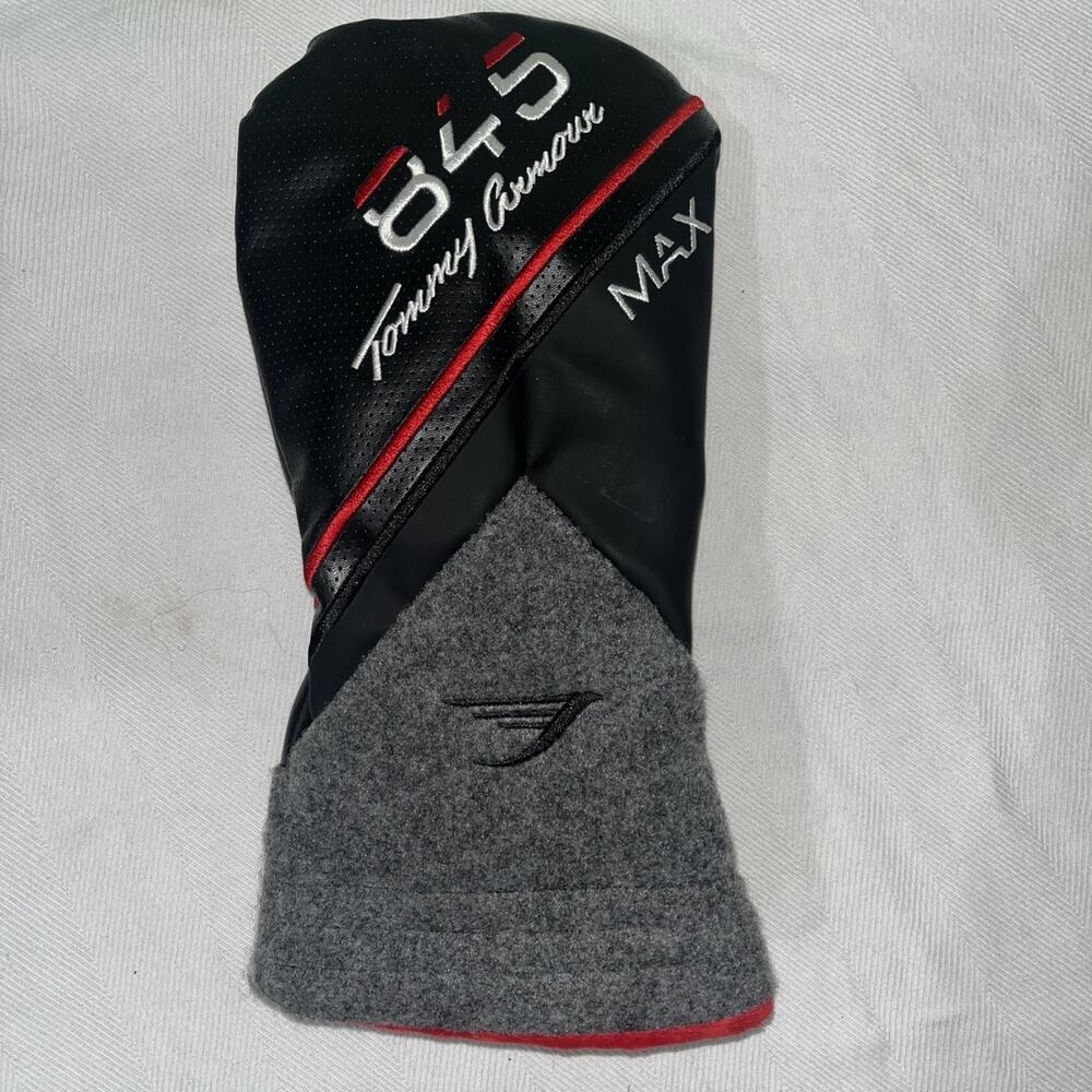 Golf 845 Tommy Armour Max Fairway Wood Headcover Head Cover - Black Gray Red